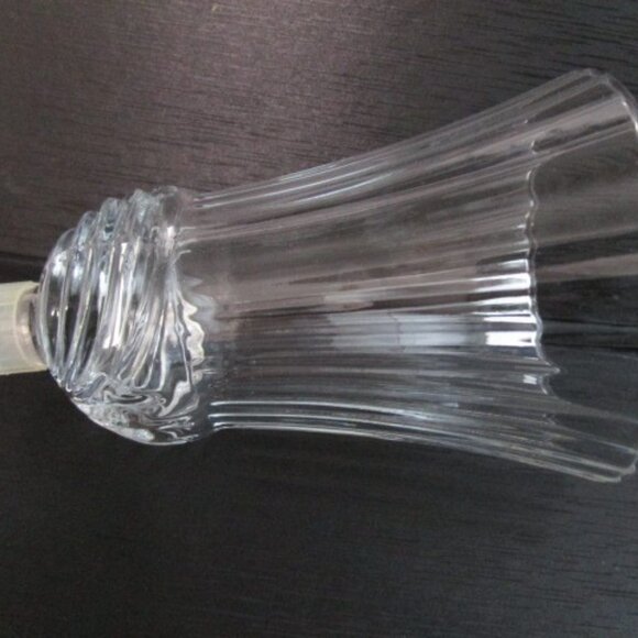 Pair Home Interiors Renaissance Clear Glass Candle Holders - Picture 2 of 7